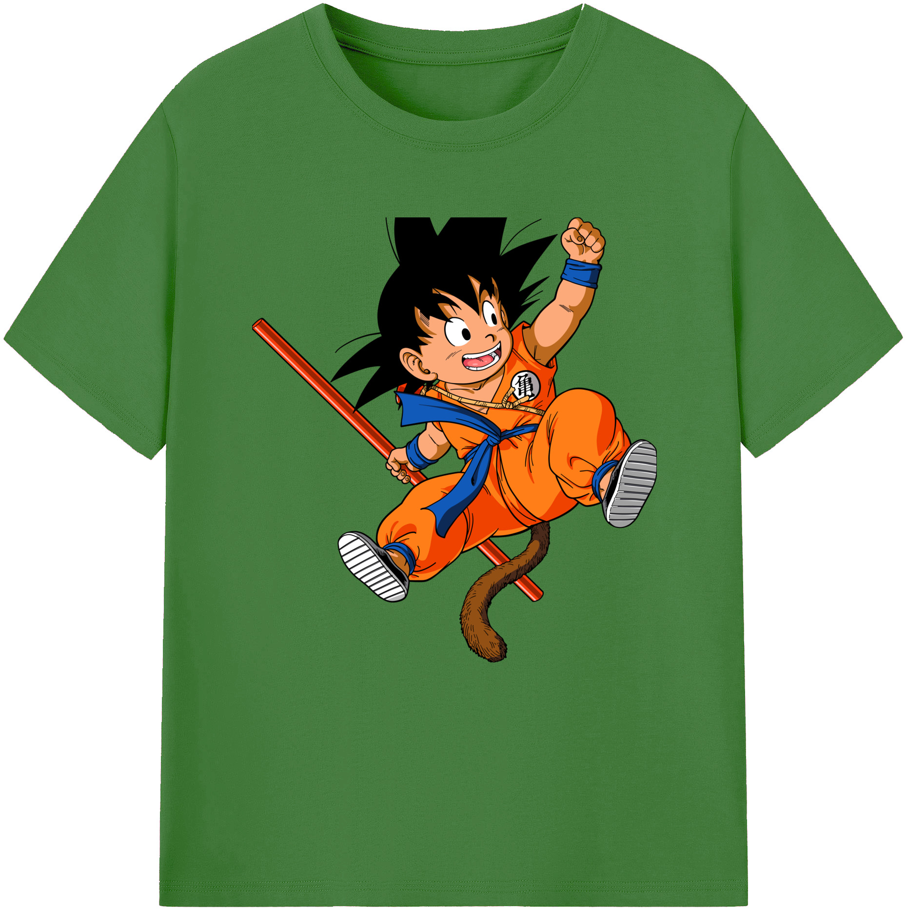 （画像用） ドラゴンボール 孫悟空（そん ごくう）Son Goku カカロット DRAGON BALL Kakarotto レディースカジュアルプリントTシャツ（綿100％）